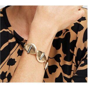 Chico's Bracelet Gold Tone Pavé Magnetic Hematite NEW Holiday Party Gift